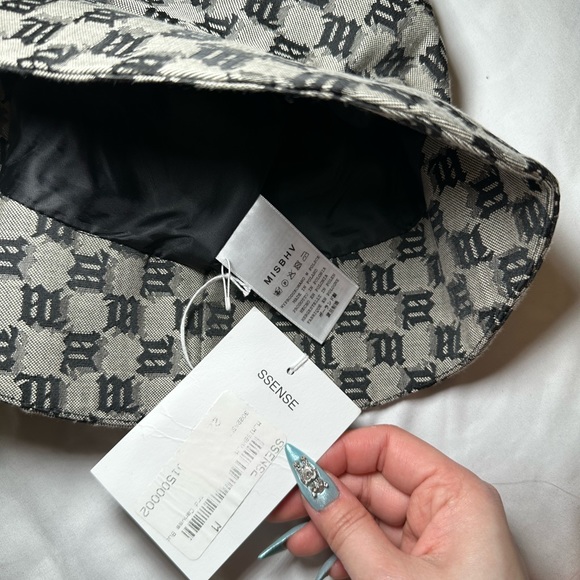 MISBHV - BNWT Gray and Black Monogram Bucket Hat - Picture 3 of 5